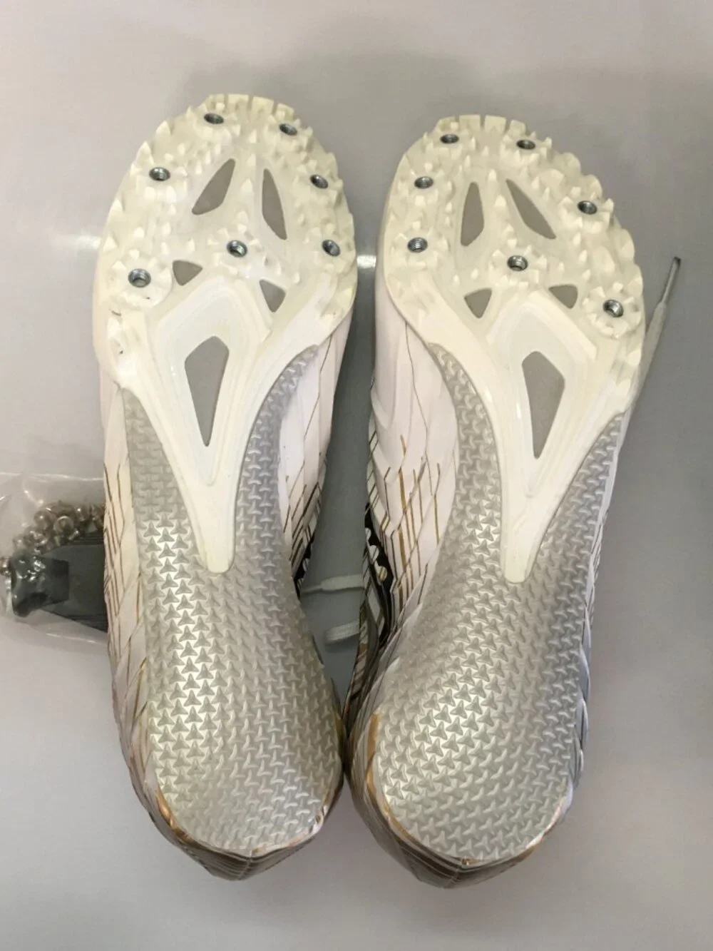 NEW Saucony Spitfire 5 - White with Gold Sz 12 Womens